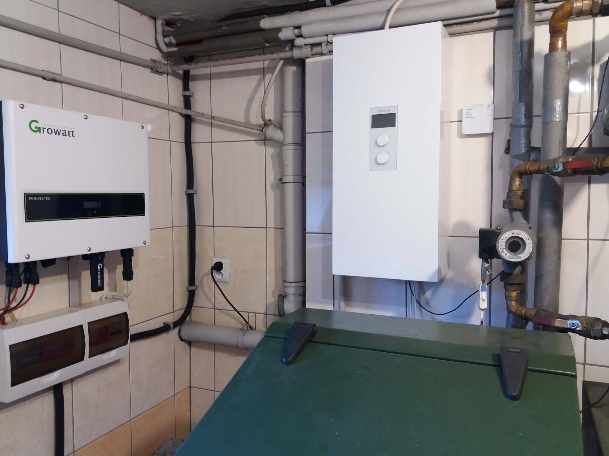 Instalacja Kotła elektrycznego KOSPEL wraz z instalacją fotowoltaiczną