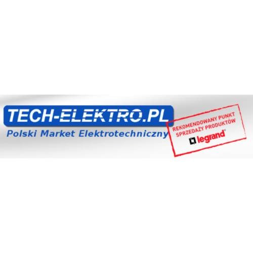Logo polskiego marketu elektrotechnicznego Tech-Elektro.pl, rekomendowanego punktu sprzedaży produktów Legrand.
