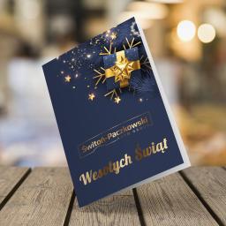 Projekt kartki świątecznej z uszlachetnieniem GOLD