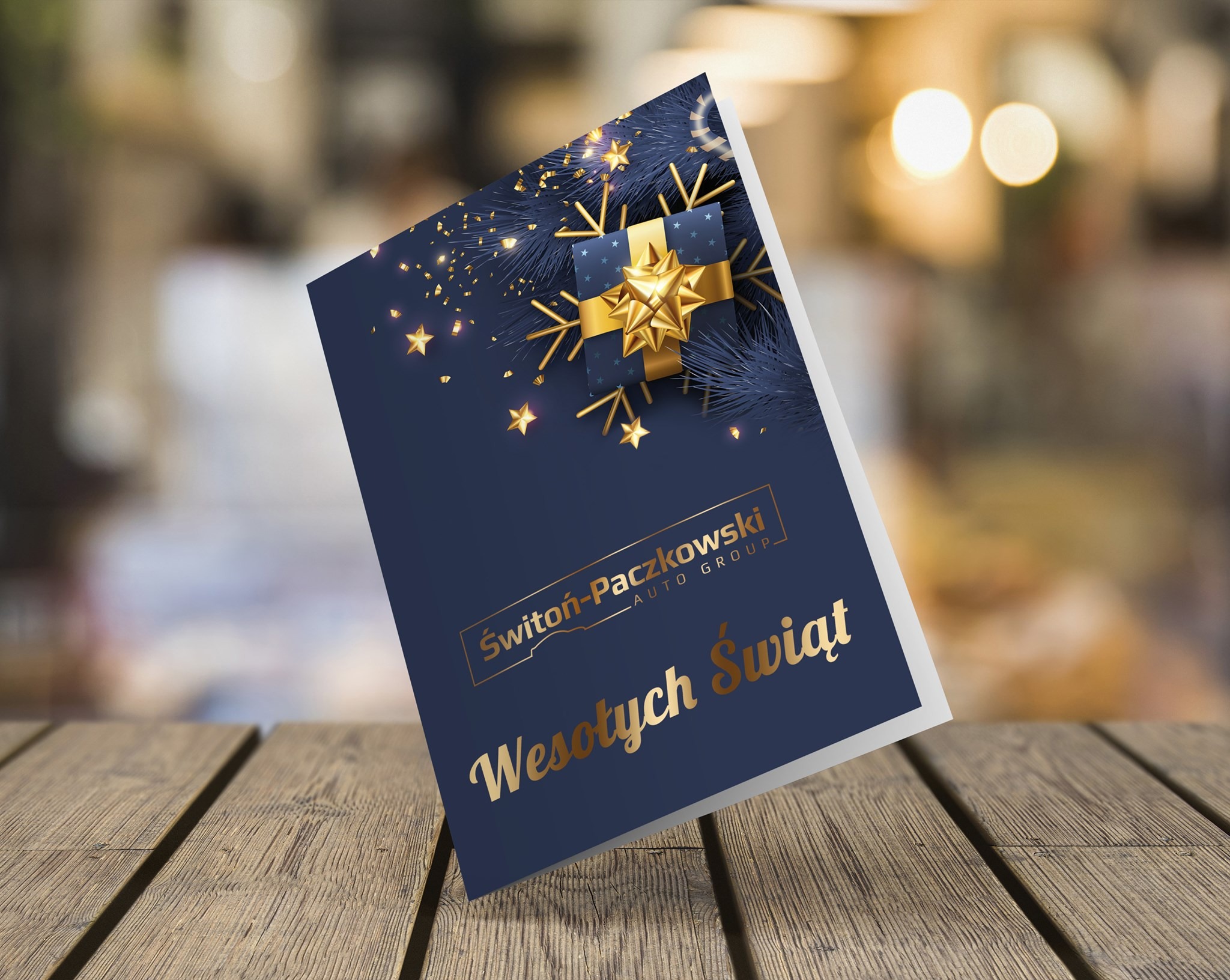 Projekt kartki świątecznej z uszlachetnieniem GOLD