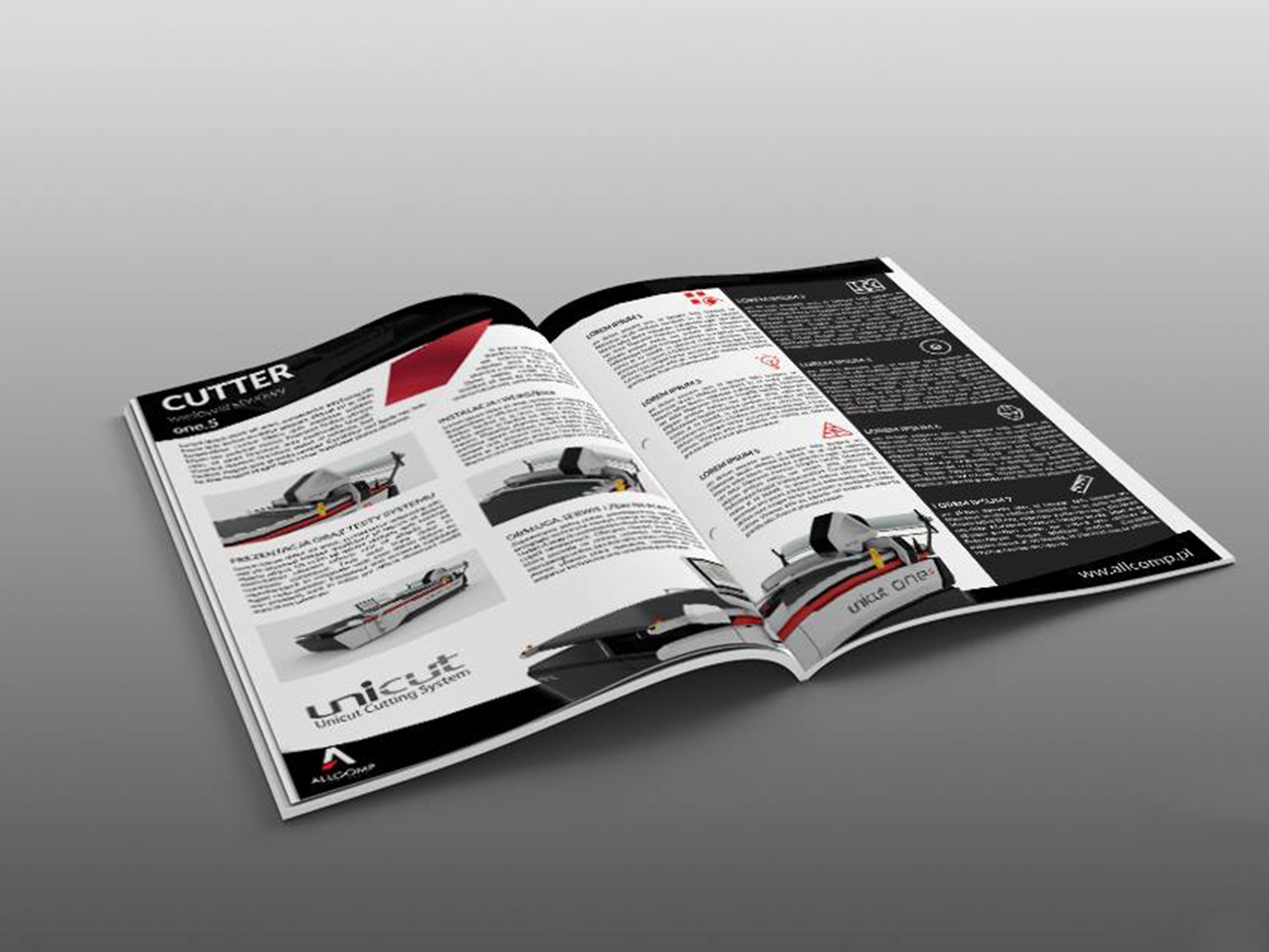 Projekt katalogu dla firmy UniCut