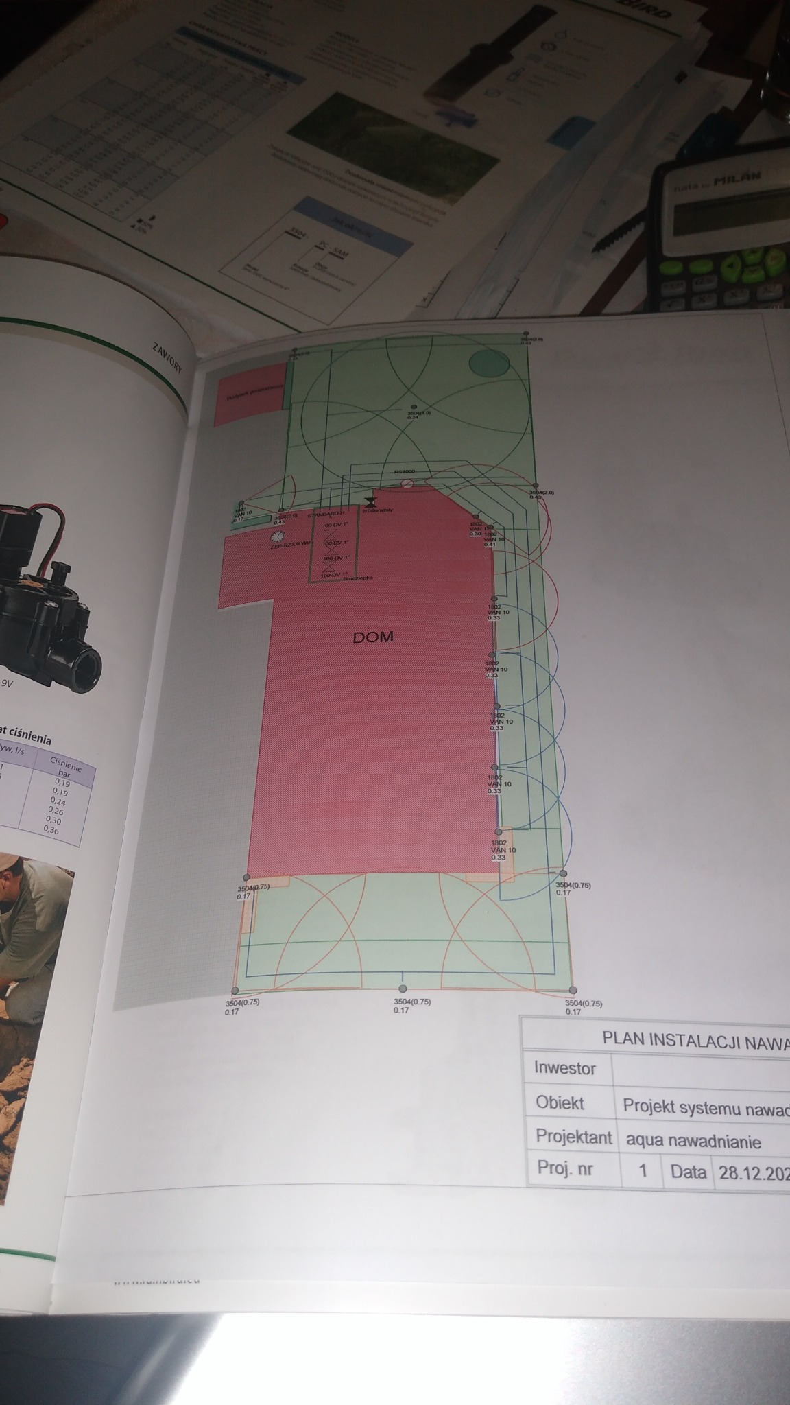 Projektowanie instalacji nawadniania ogrodów trawników sadów