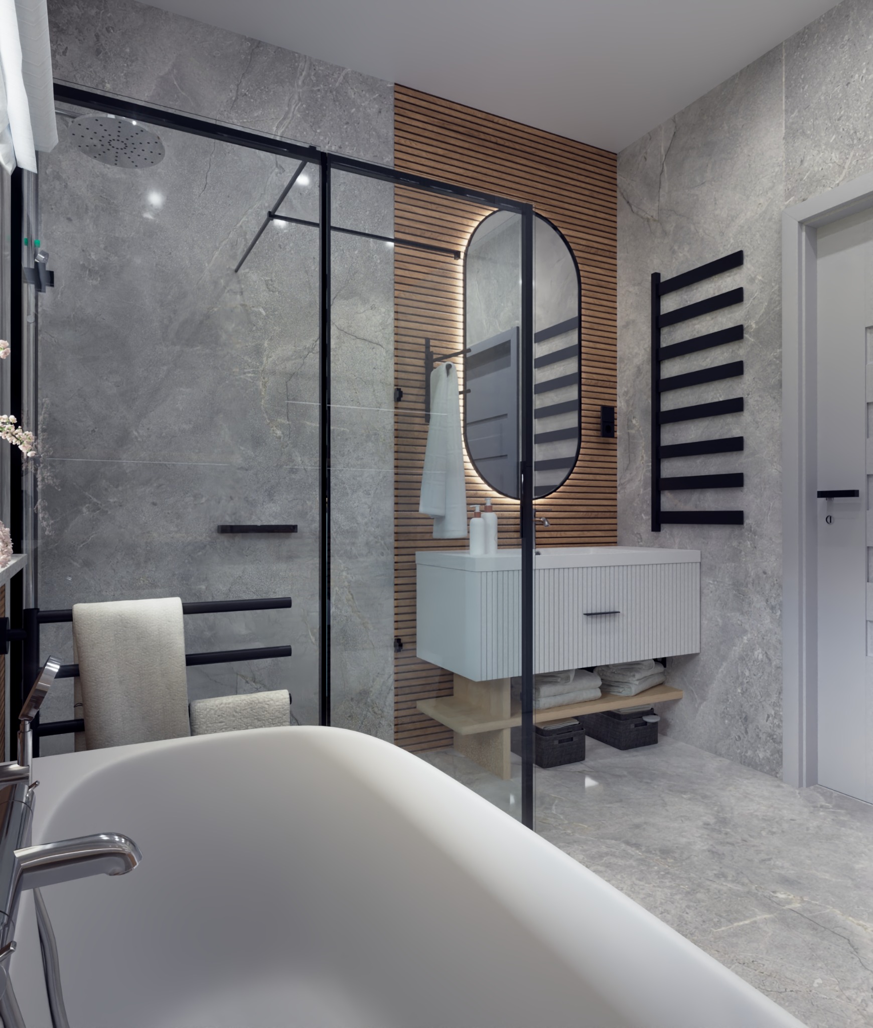 Projekt i wizualizacje łazienki