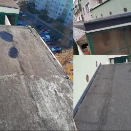 Naprawa daszku nad balkonem na 11 piętrze