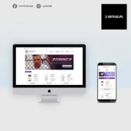 Prezentacja responsywnego sklepu internetowego MetaHuman Supplements na ekranie komputera iMac i smartfona iPhone, pokazująca układ strony, ofertę produktów i branding.