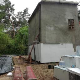 Rozpoczęcie elewacji - oczyszczalnia ścieków w miejscowości Jaroszowiec k/Olkusza 