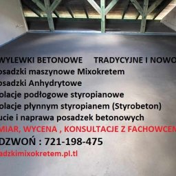 Wylewki betonowe
Posadzki mixokretem
Izolacje podłogowe
naprawa posadzki
Remont
Budowa
Posadzki jastrychowe