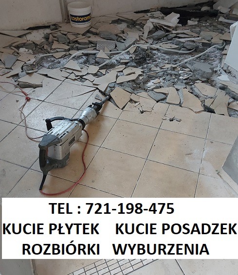Skuwanie płytek Kucie posadzek Rozbiórki i wyburzenia
