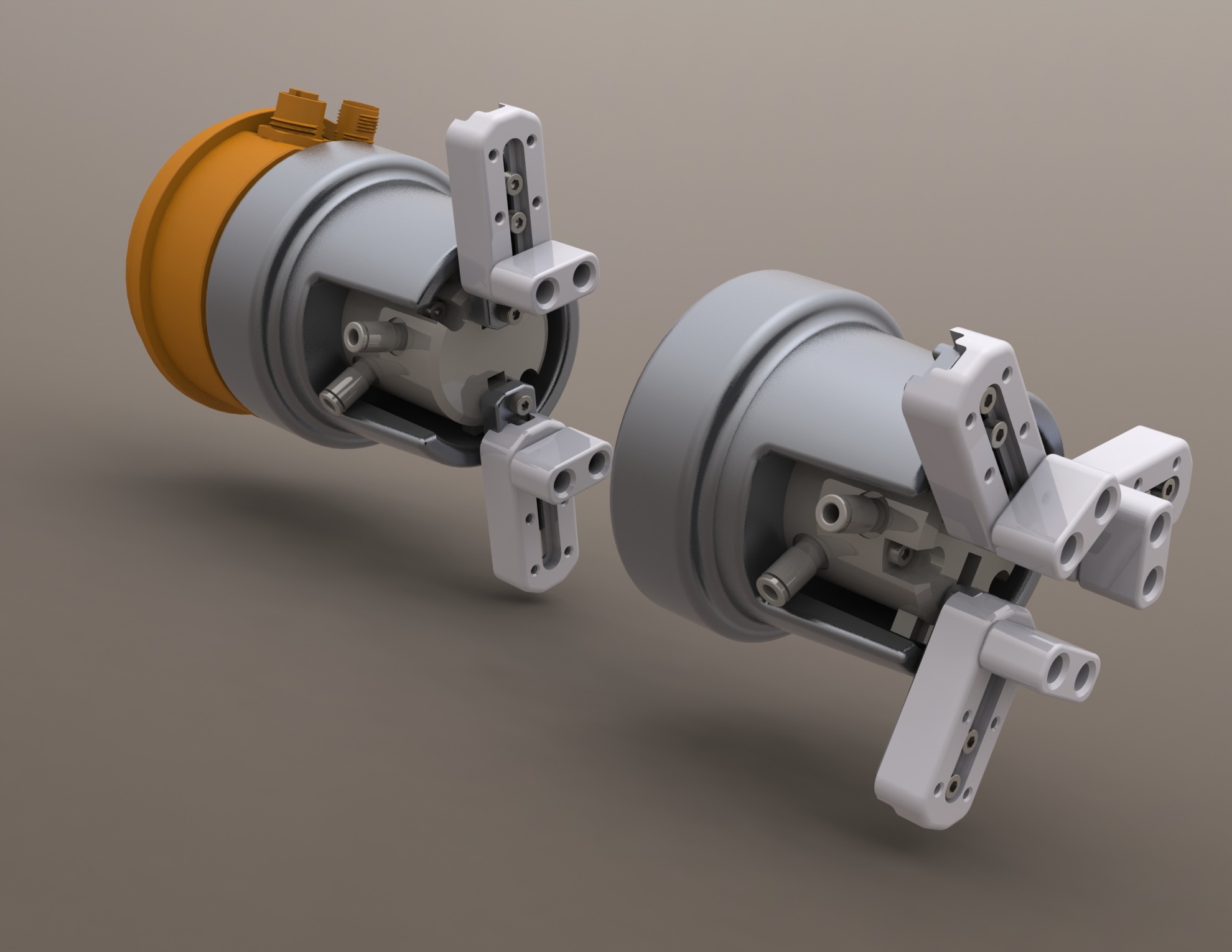 Mocowanie na chwytak 2p i 3p wraz z obudową i łapkami