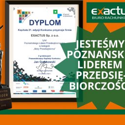 W czerwcu 2024 roku uzyskaliśmy tytuł Poznańskiego Lidera Przedsiębiorczości, który potwierdza wysokie standardy świadczonych usług.
