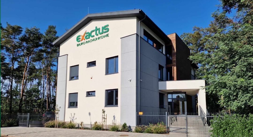 Siedziba biura rachunkowego Exactus Sp. z o.o. przy ul. Bukowej 16 w Mosinie