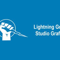 Wizytówka studia graficznego Lightning Ground.