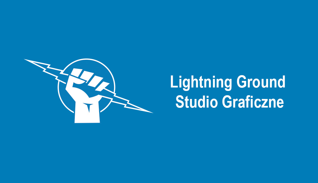 Wizytówka studia graficznego Lightning Ground.