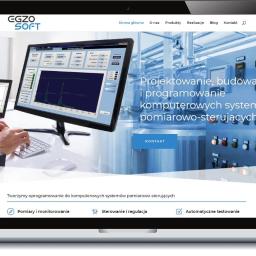 Projekt i wykonanie strony internetowej firmy zajmującej się projektowaniem i budową komputerowych systemów pomiarowo - sterujących, www.egzosoft.pl