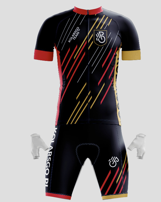 Stroj kolarski spodenki + koszulka