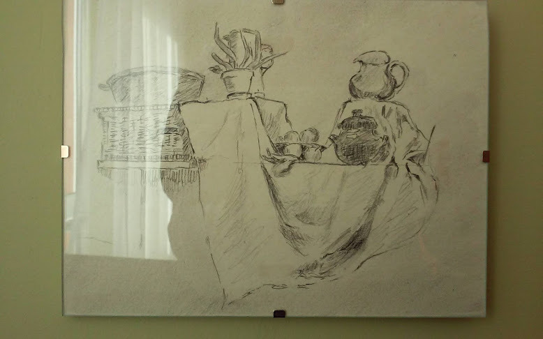 Martwa natura ołówkiem i węglem