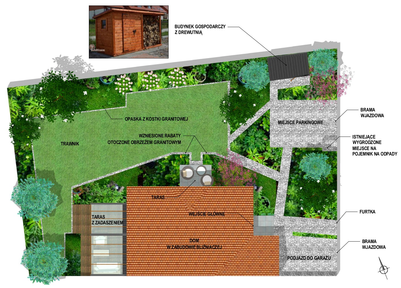 Projekt ogrodu woj. Zachodniopomorskie