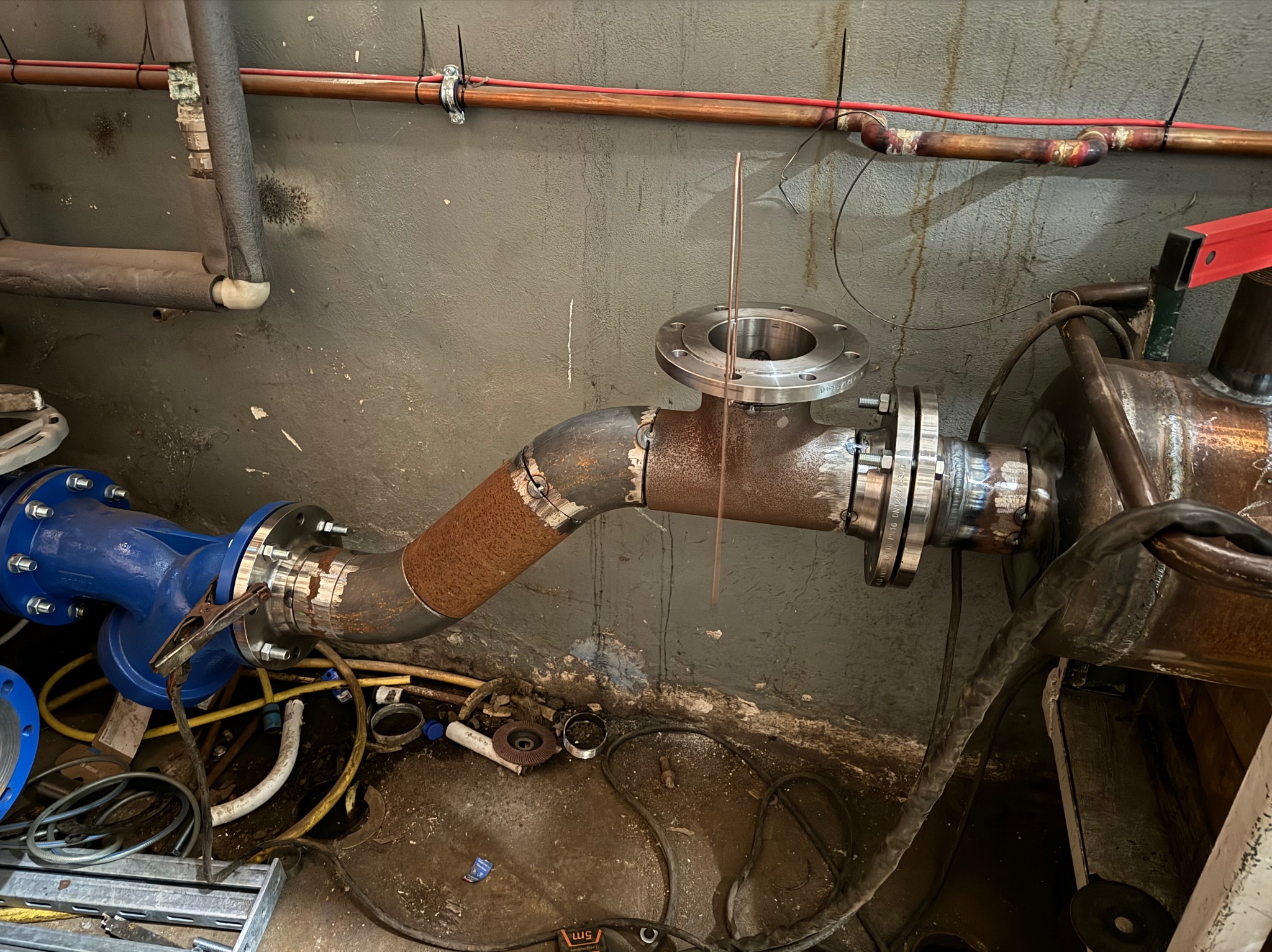 Prace remontowe w kotłowni szpitala