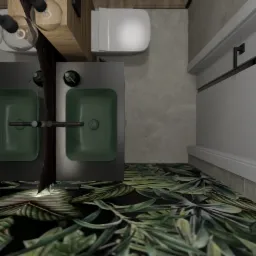 Niewielka łazienka w tropikalnym klimacie