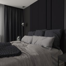 Monochromatyczna sypialnia