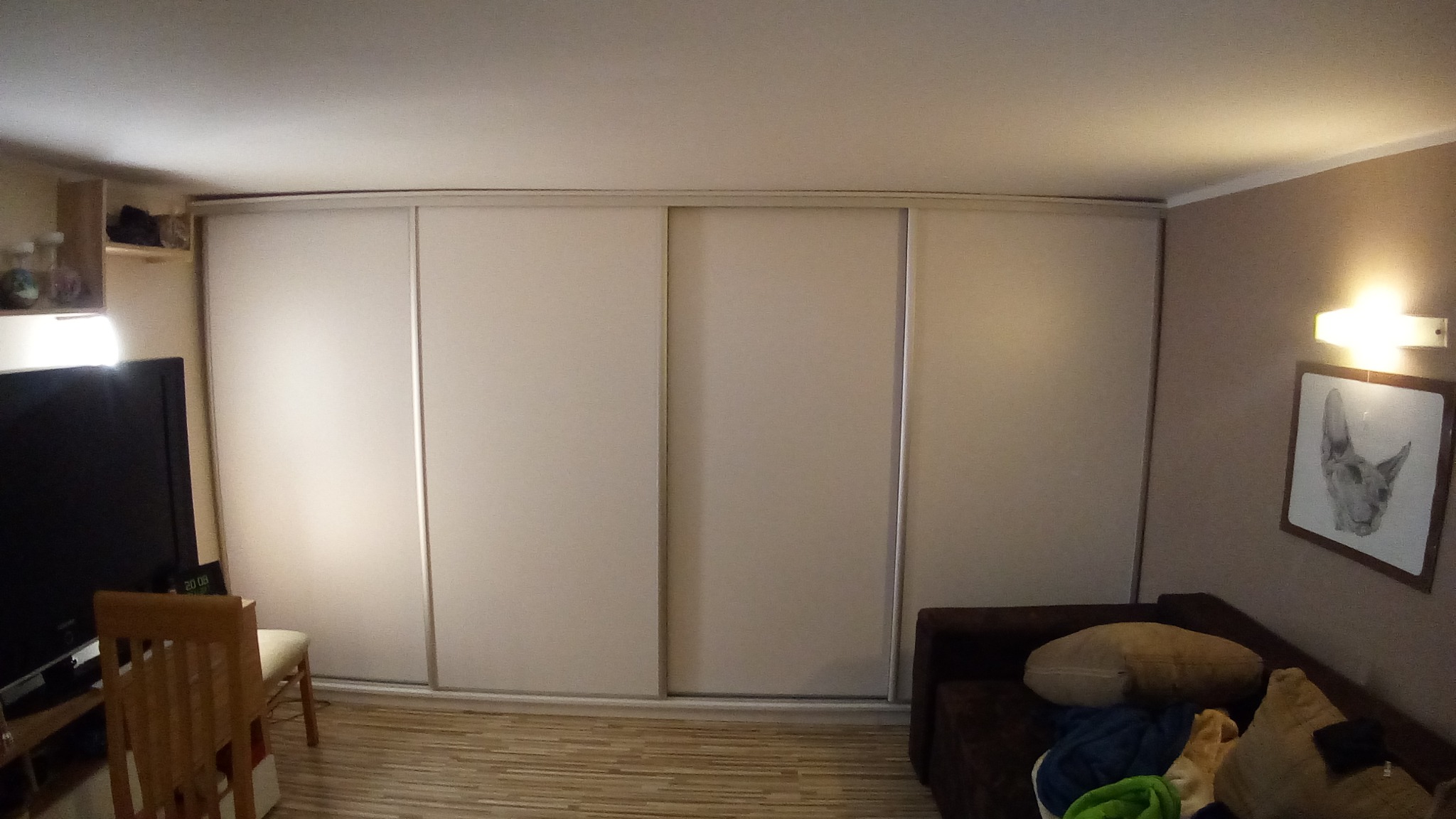 szafa suwana z ukrytym biurkiem