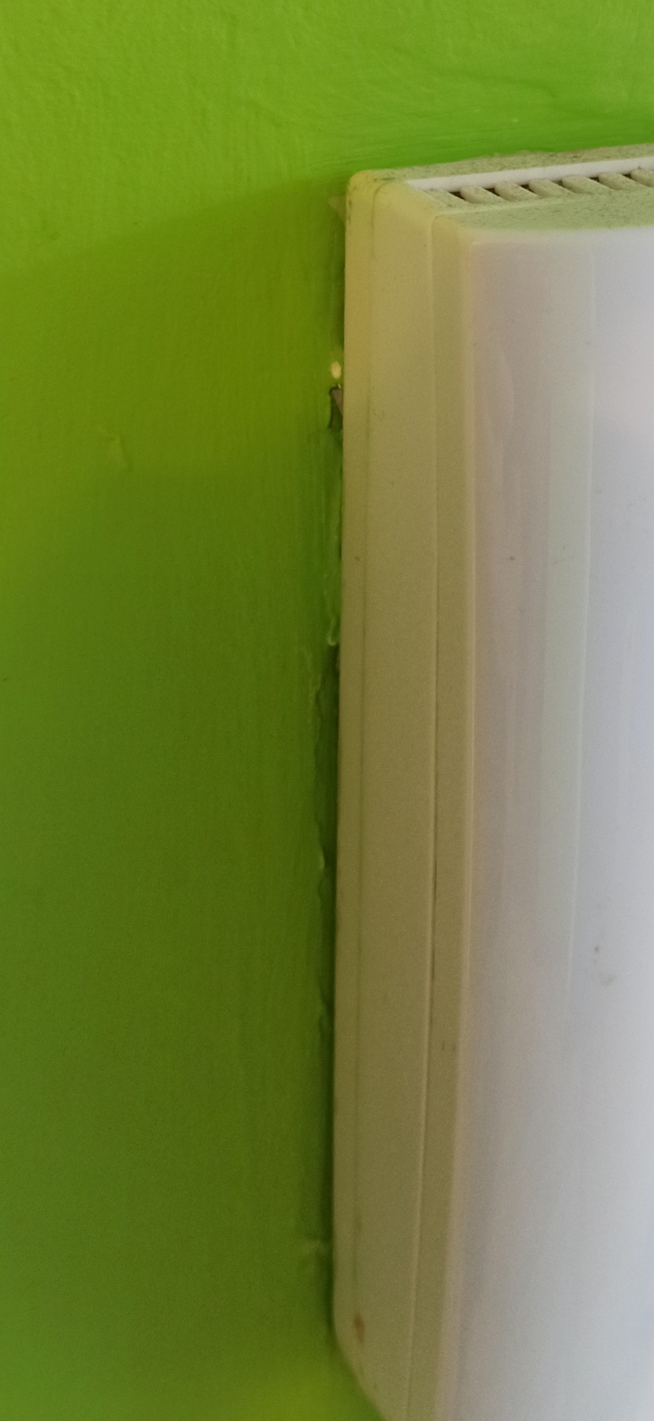 Domofon nie był zdejmowany przy poprzednich malowaniach, trzeba było podjąć odpowiednie kroki ;)