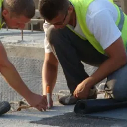 budowa mostu na rz. Myśla w Chwarszaczanach