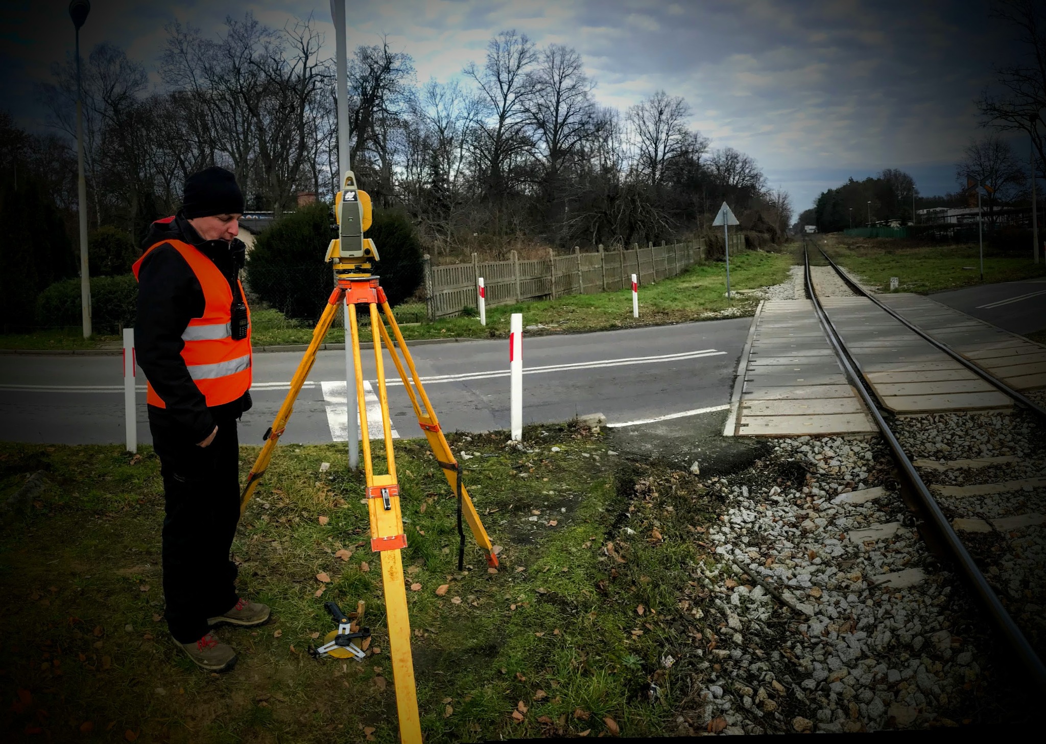 pomiar linii kolejowej Barnówko - Kostrzyn