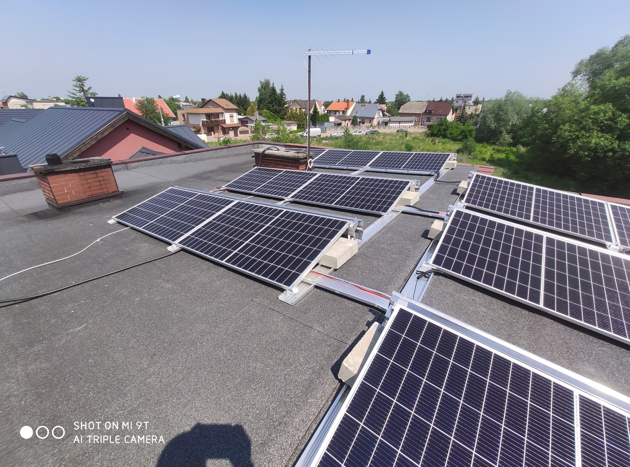 Dach płaski - widok z przodu