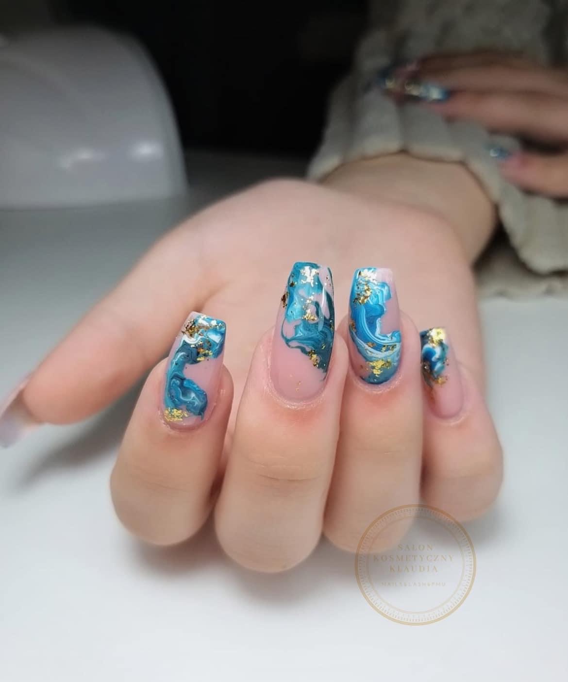 Żelowe pazurki Dla nas żaden wzorek nie robi problemu w wykonaniu ;)