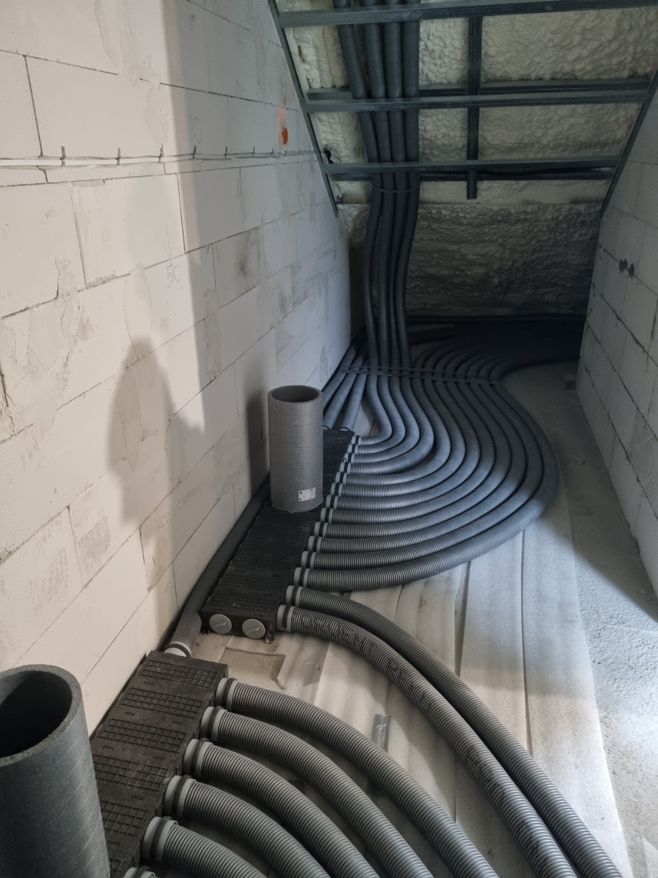 Leśniewo okolice Wejherowa. Instalacja rekuperacji w domku o powierzchni 140m2