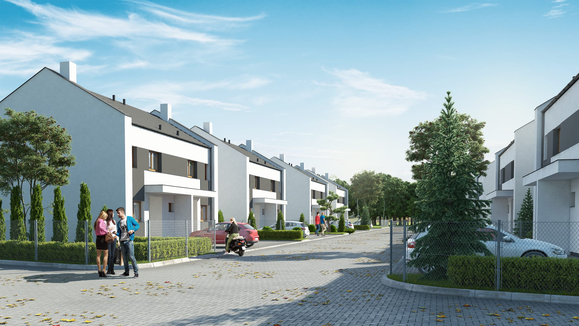 Domy i nowe mieszkania Komorniki Łąkowa.