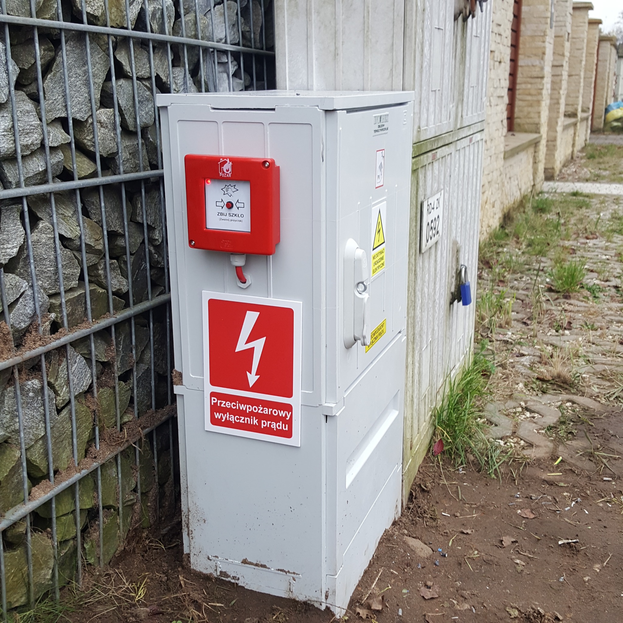 Przeciwpożarowy wyłącznik prądu