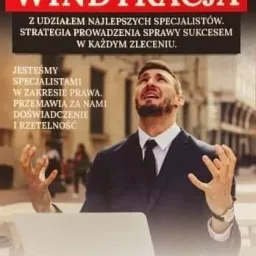 Plakat reklamowy kancelarii prawnej Klonowski, specjalizującej się w międzynarodowej windykacji, z wizerunkiem prawnika w garniturze na tle miejskiej ulicy, z hasłem 'Masz problem? Zadzwoń'...