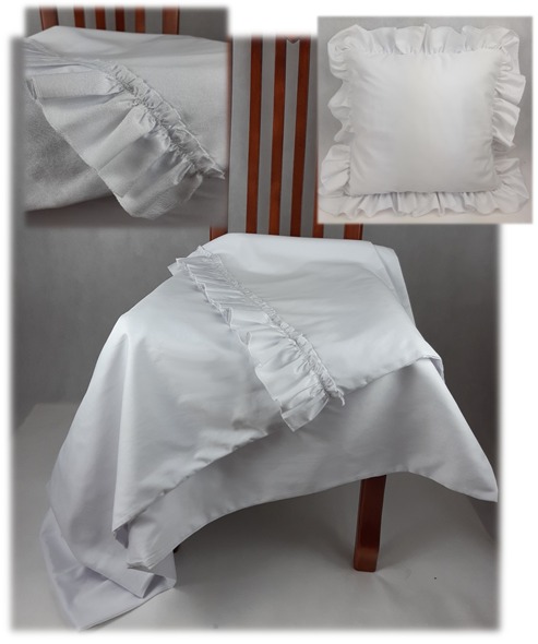 Komplet pościeli z falbanką