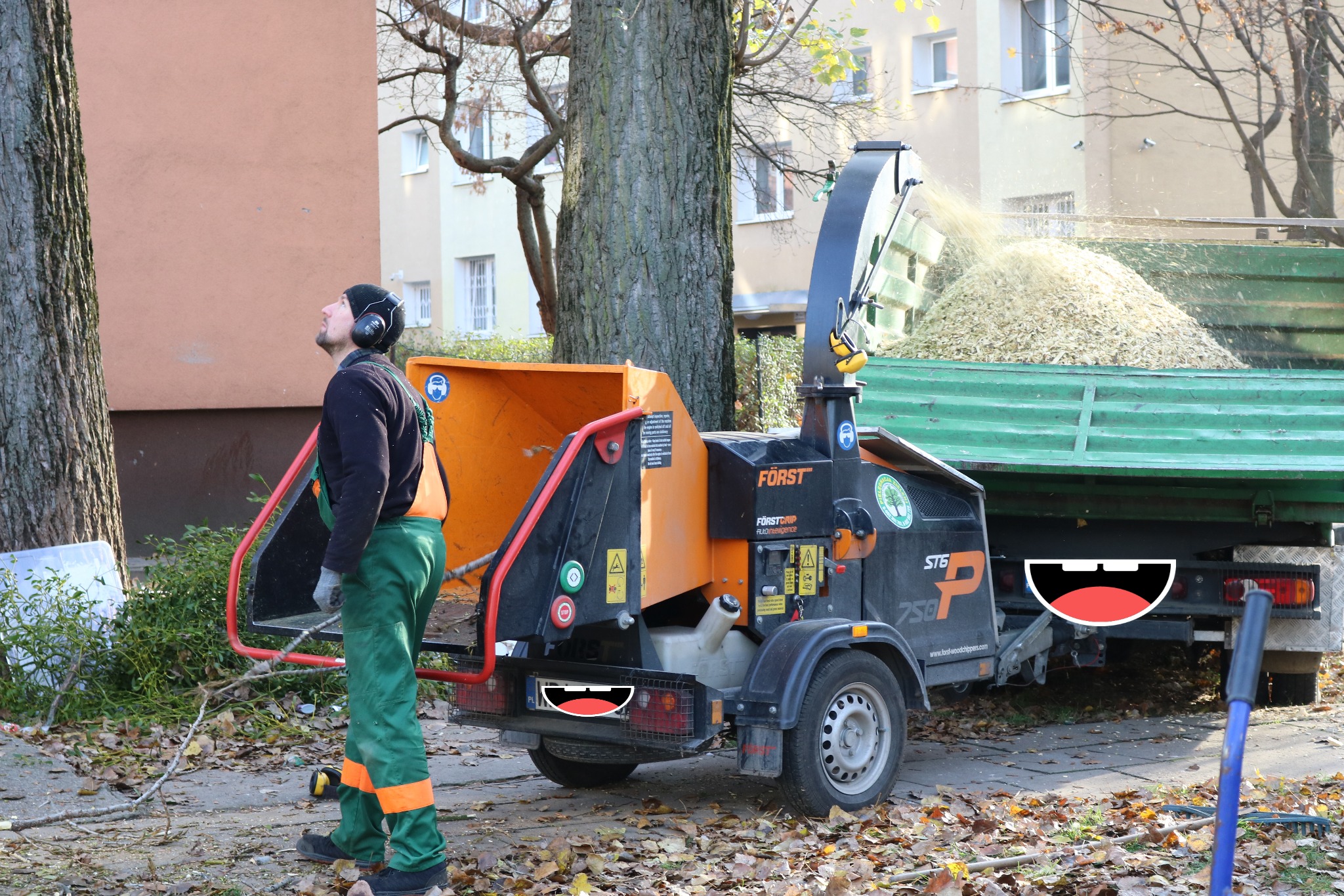 Zrąbkowanie gałęzi