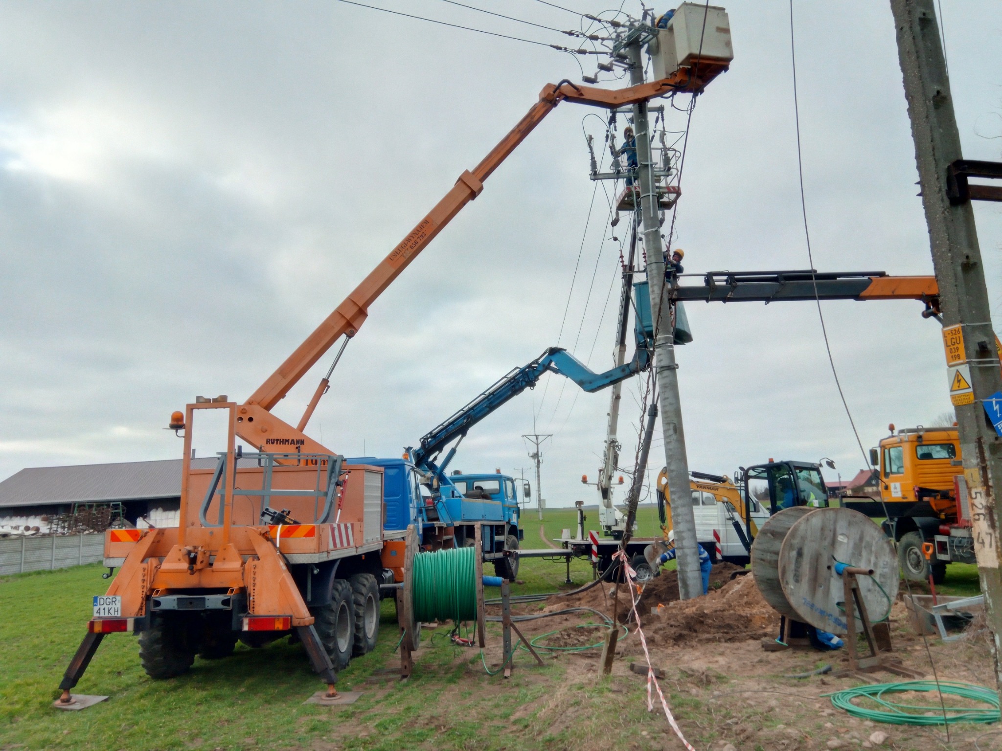 linie napowietrzne SN