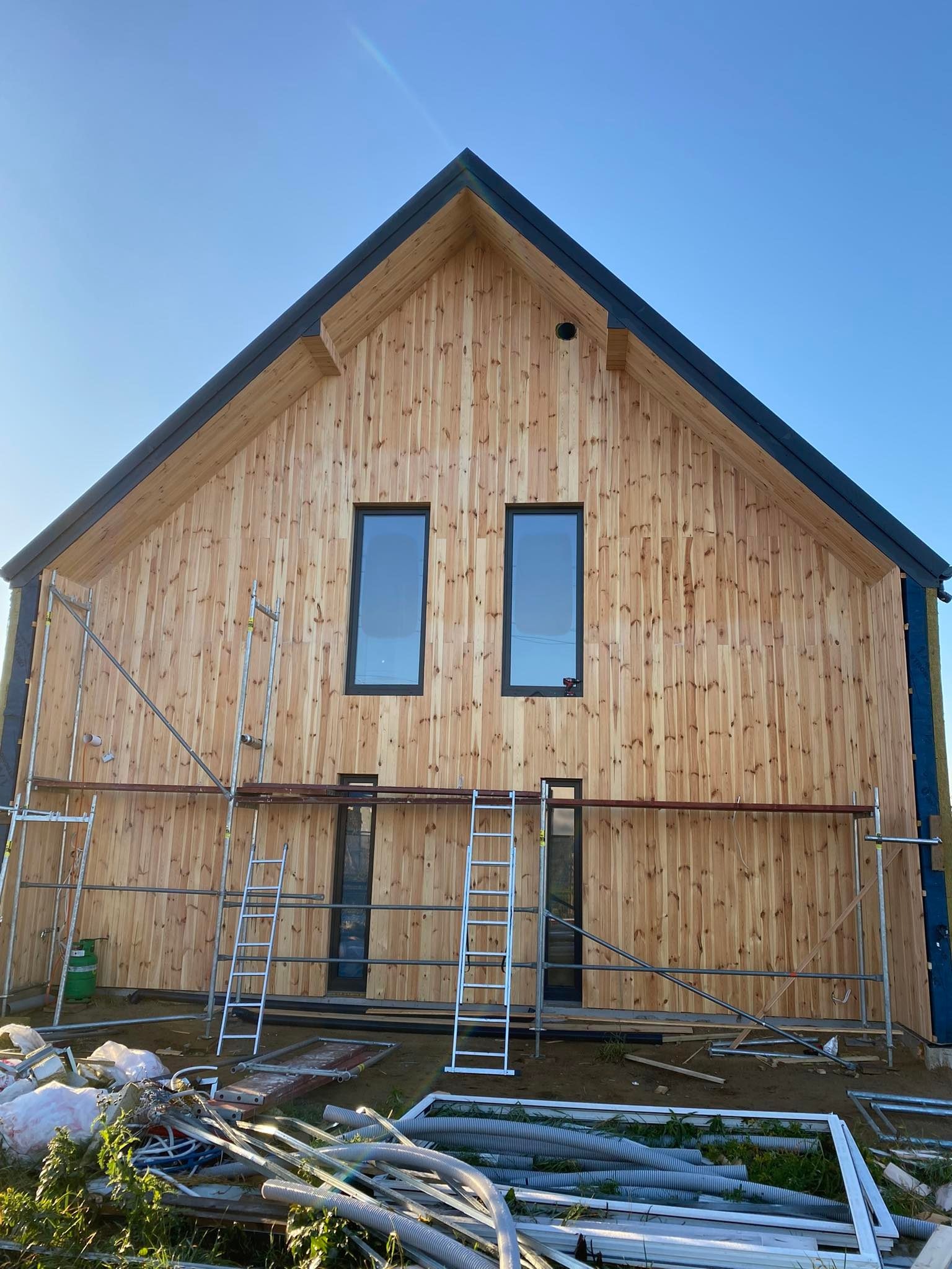 Wykonanie drewnianej elewacji