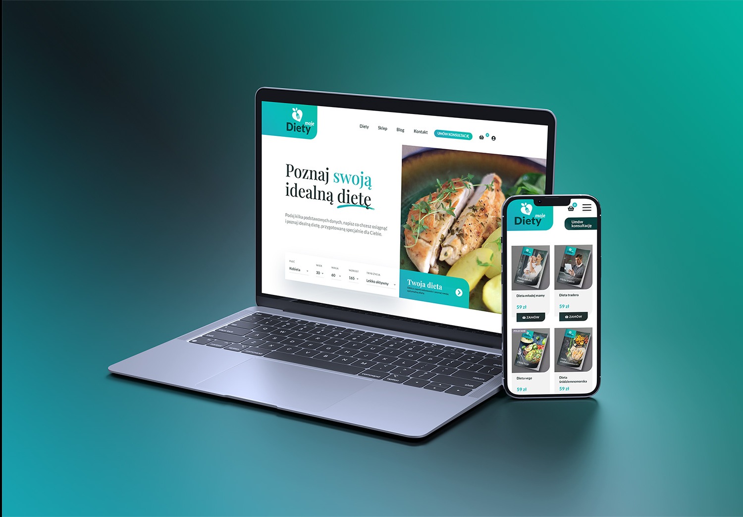 Strona internetowa dla dietetyka Nowy Sącz