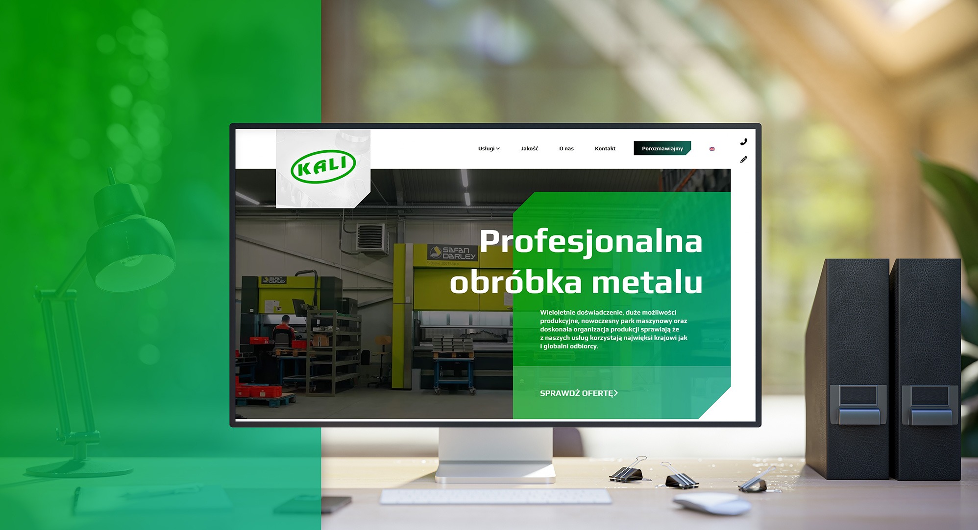 Strona internetowa dla firmy usługowo produkcyjnej Nowy Sącz