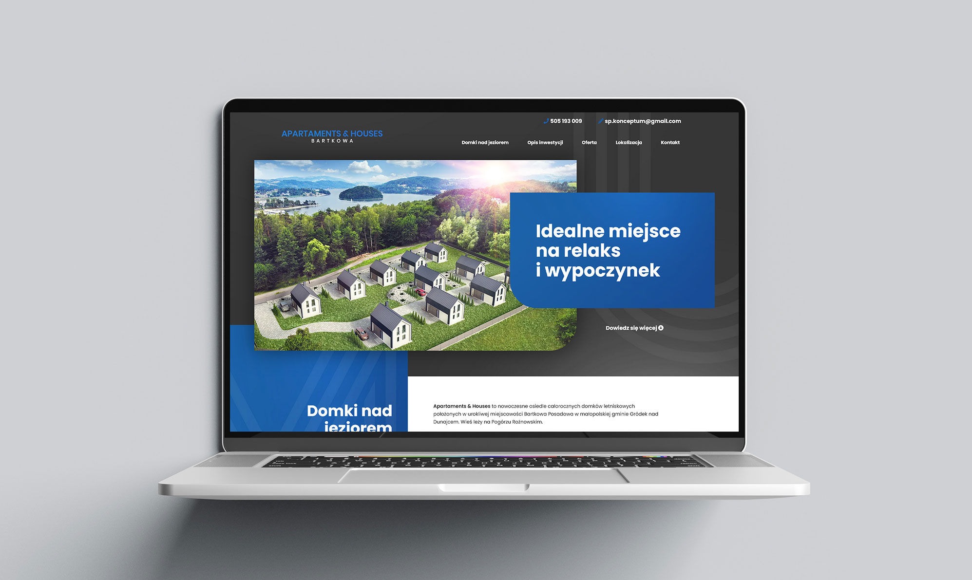 Strona internetowa dla dewelopera Nowy Sącz