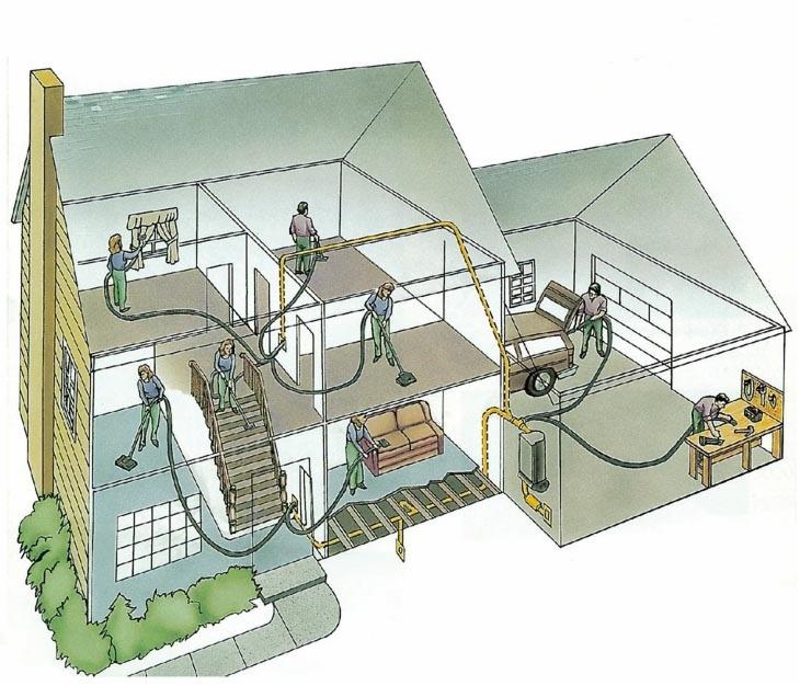 Montaż instalacji PCV odkurzacza centralnego Beam