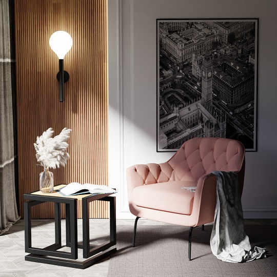 Stolik kawowy w stylu industrialnym