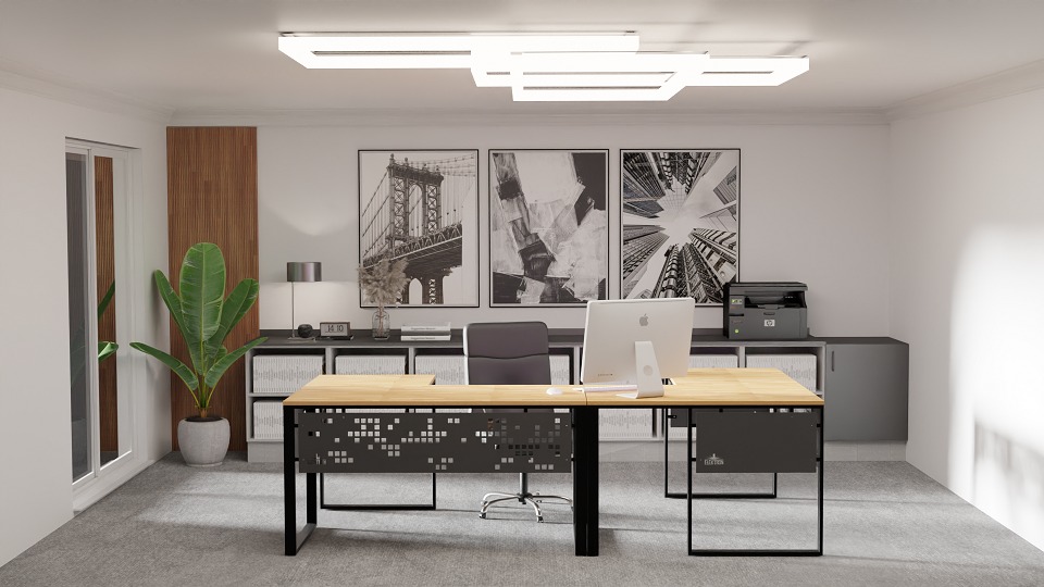 Biurko w stylu industrialnym