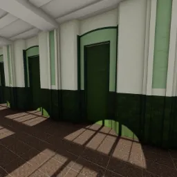Korytarz, wizualizacja