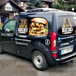 Oklejenie samochodu dla restauracji Dziki Burger ze Strumienia.

www.artisco.pl