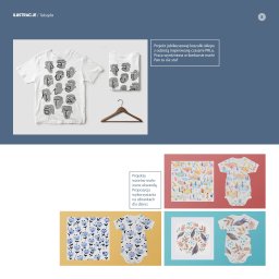 Weronika Olszewska - Projekt graficzny koszulki z motywem stylizowanych twarzy w szarym kolorze, zainspirowany stylem PRL, obok koszulka na wieszaku.