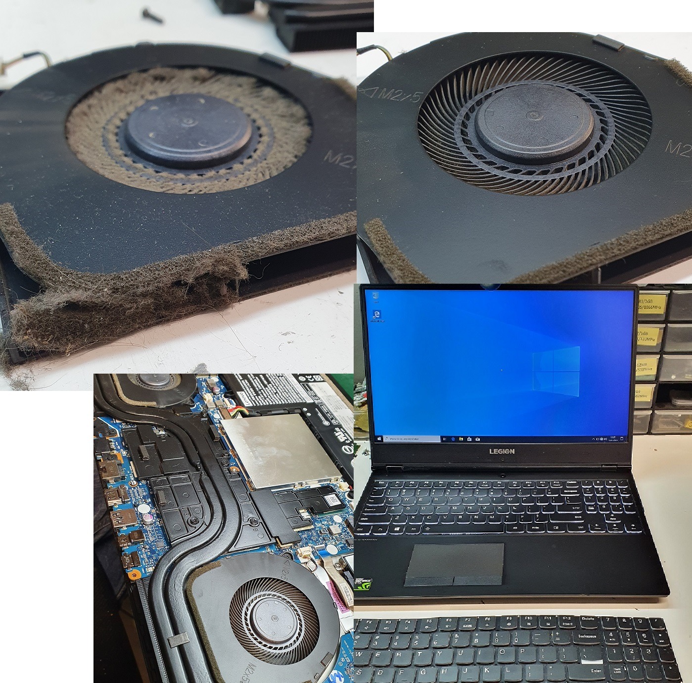 Konserwacja chłodzenia (czyszczenie układu chłodzenia oraz wymiana pasty na procesorze oraz grafice)