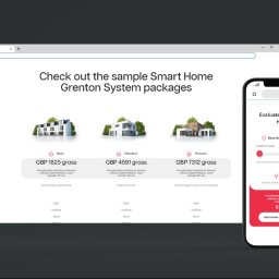 KOALAS.DIGITAL SPÓŁKA Z OGRANICZONĄ ODPOWIEDZIALNOŚCIĄ - Prezentacja pakietów Smart Home Grenton na ekranie przeglądarki i smartfona. Oferta wyceny inteligentnego domu z podziałem na pakiety i funkcje.