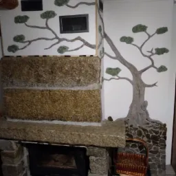 Przykładowa aranżacja kominka